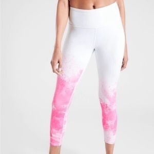 Athleta elation 7/8 mineral pink sz L